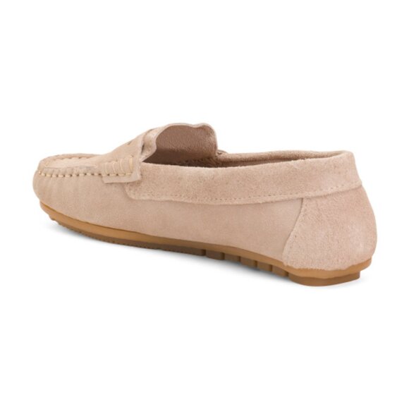 CRUZA Made In Portugal Suede Penny Driving Flat Moccasins - Picture 2 of 3